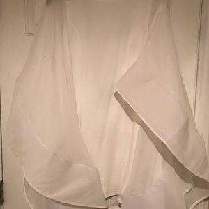 White Going Out Dress With Flaring Arms